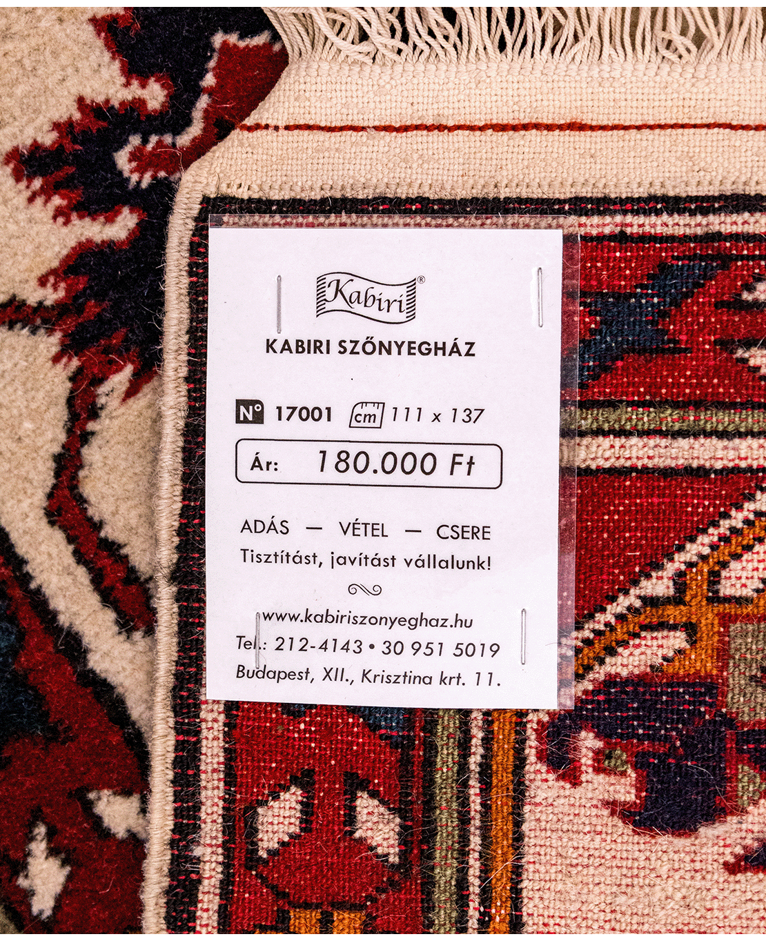 Azerbaijani Dagestani hand-knotted wool rug - Image 6