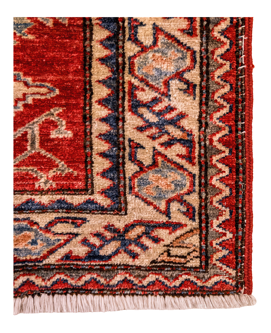 Afghan Super Kazakh hand-knotted wool runner rug - Image 3