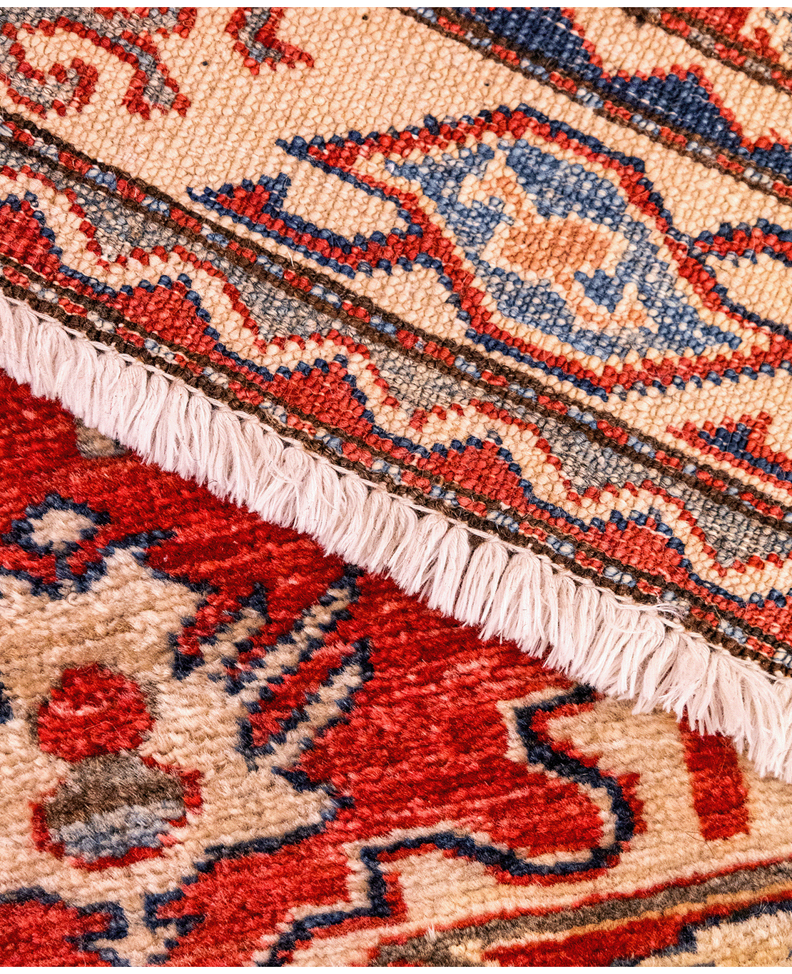Afghan Super Kazakh hand-knotted wool runner rug - Image 5