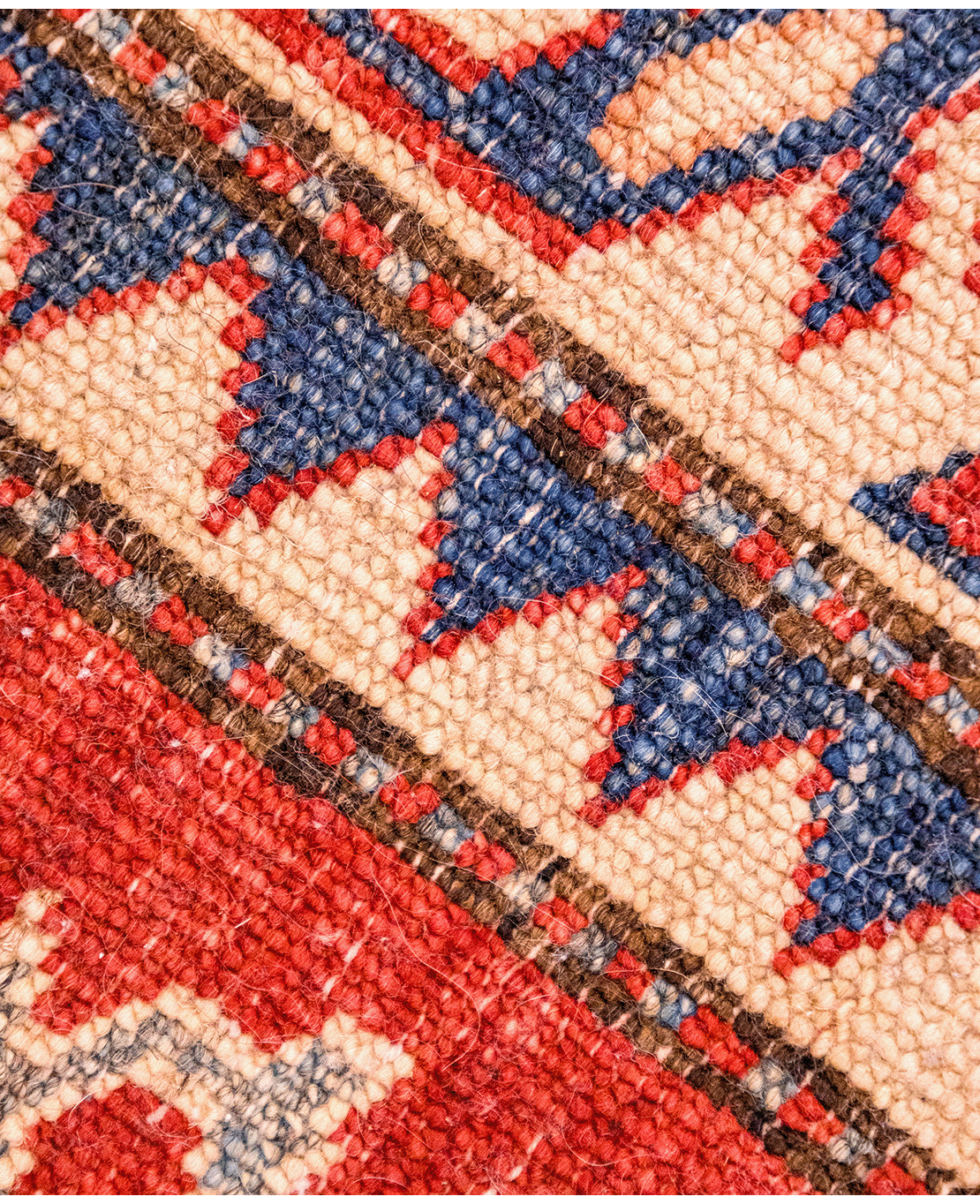 Afghan Super Kazakh hand-knotted wool runner rug - Image 6