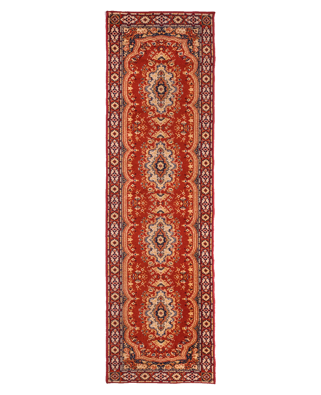Classic machine-made wool runner rug - Image 2
